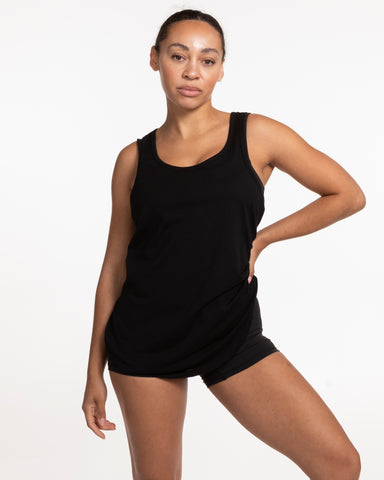 The Womens Racerback Tank - Black