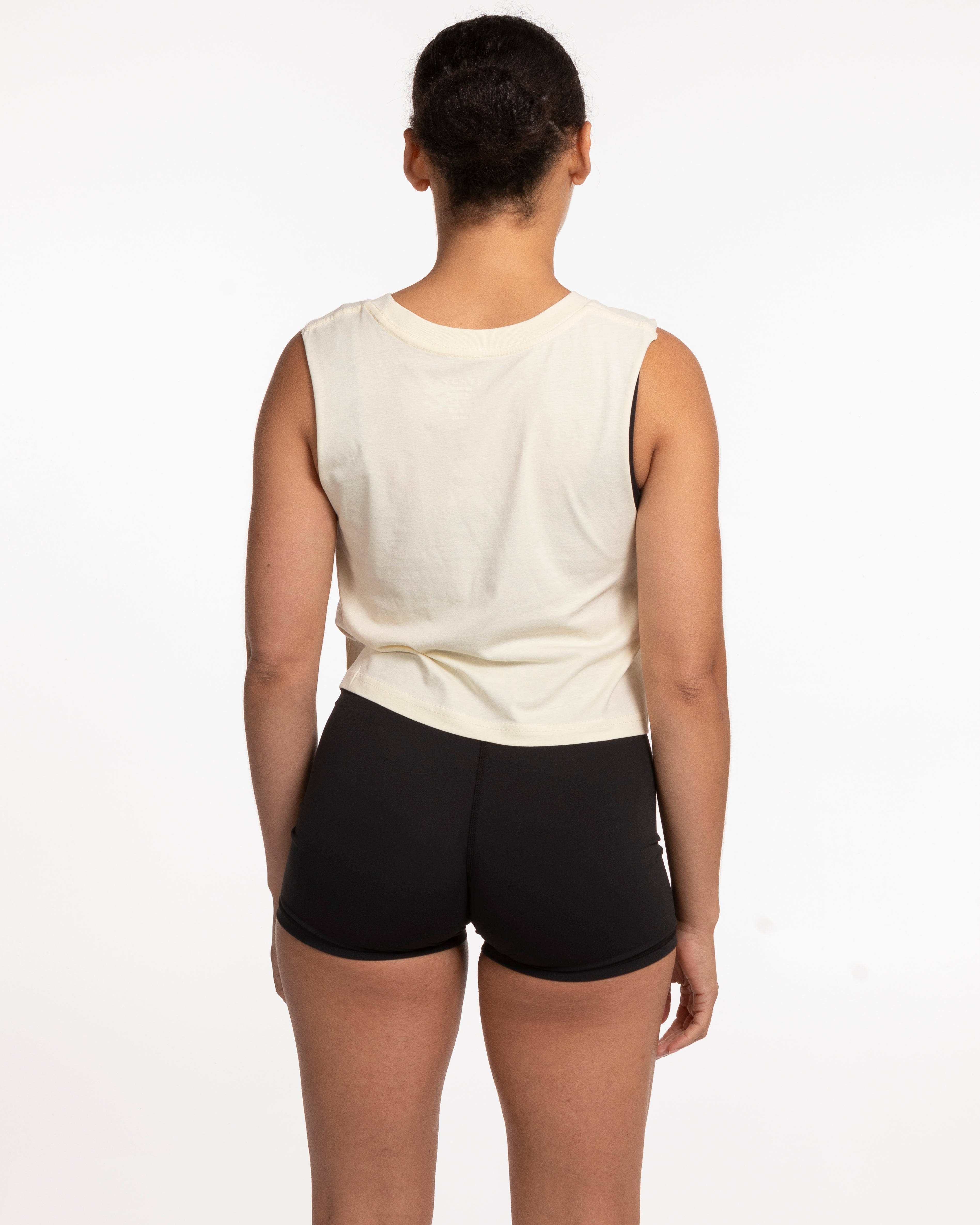 The Crop Muscle Tank - Butter