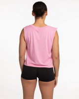 The Crop Muscle Tank - Bubblegum