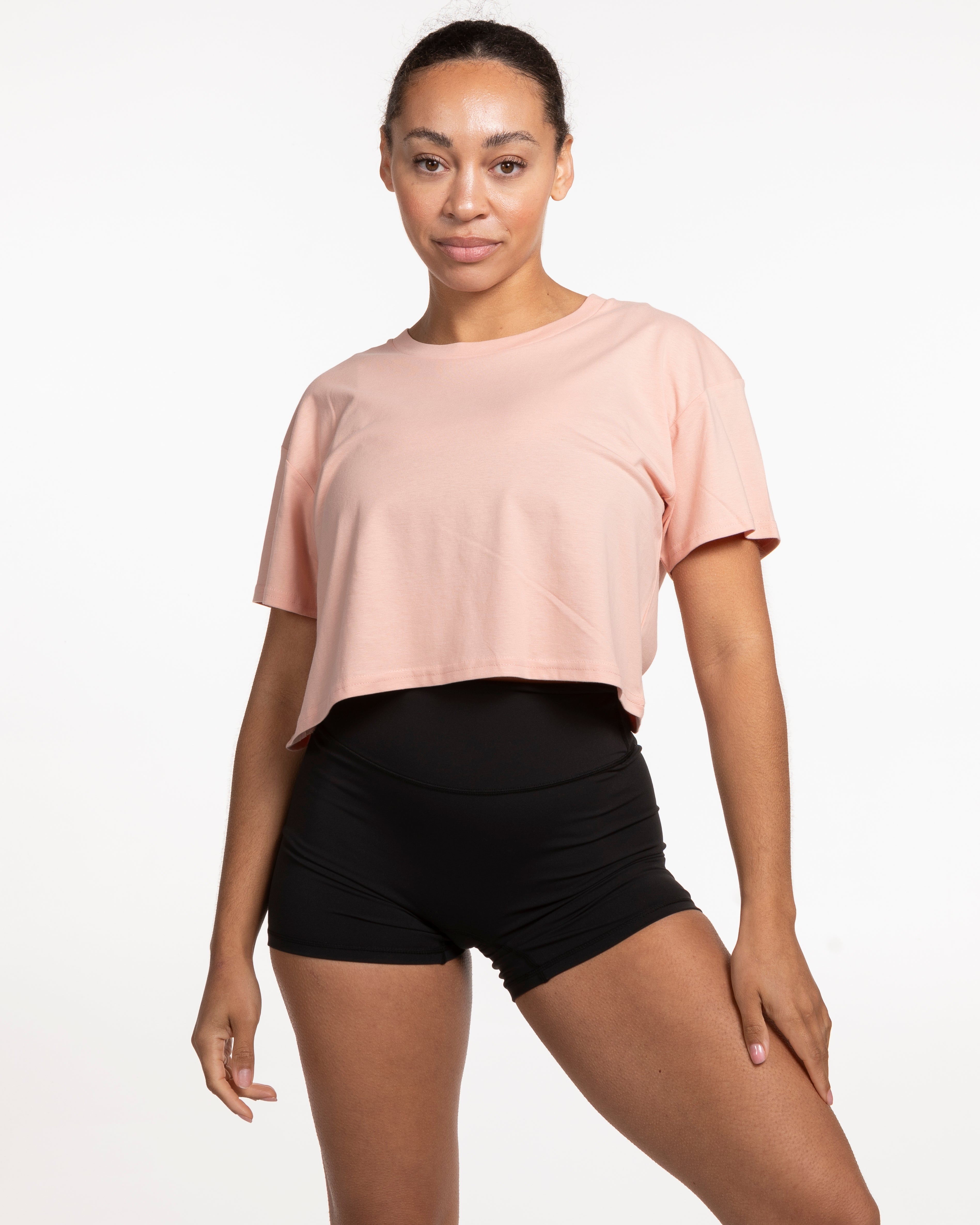 The Crop Tee - Pale Pink