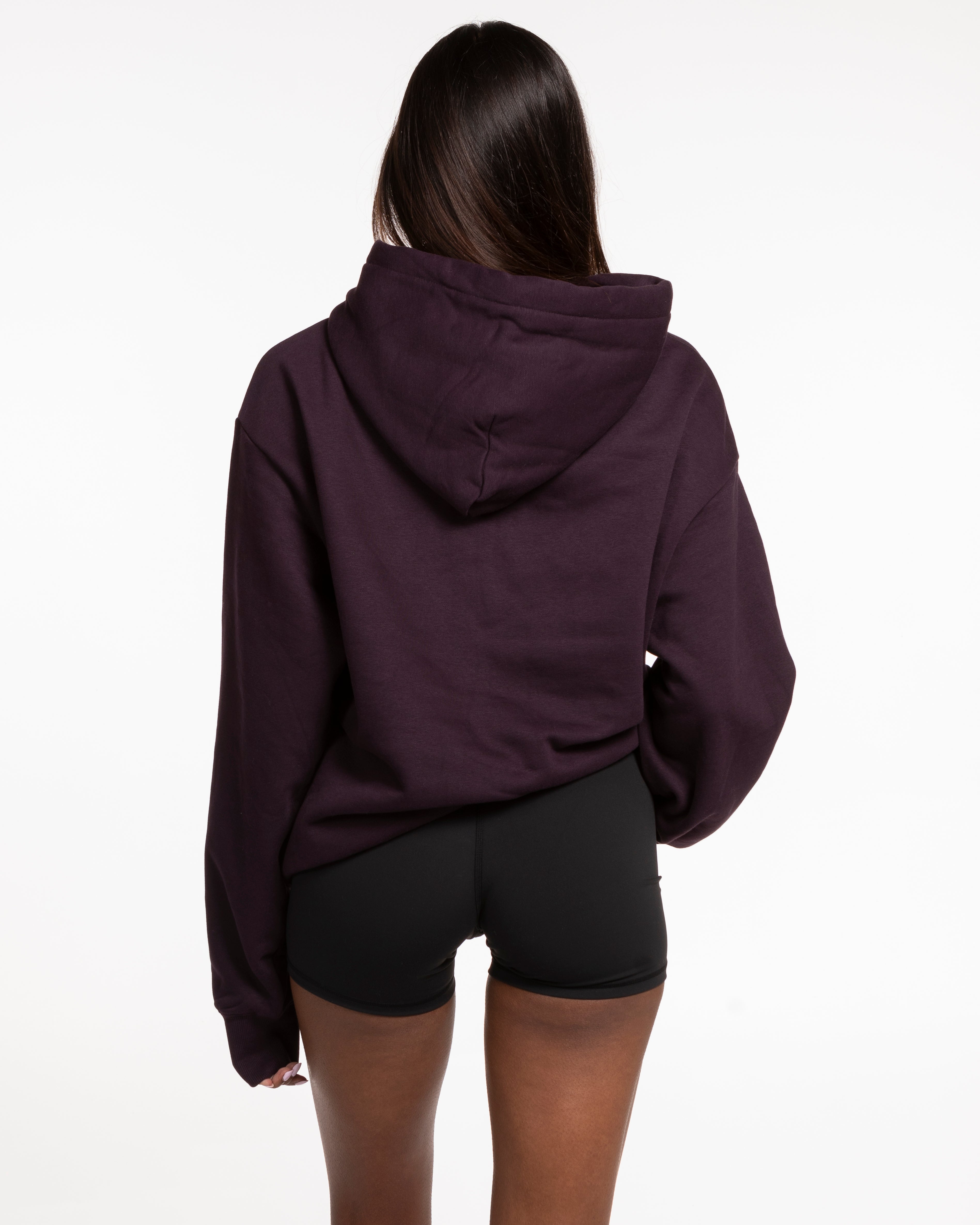 The Womens Heavy Hoodie - Plum