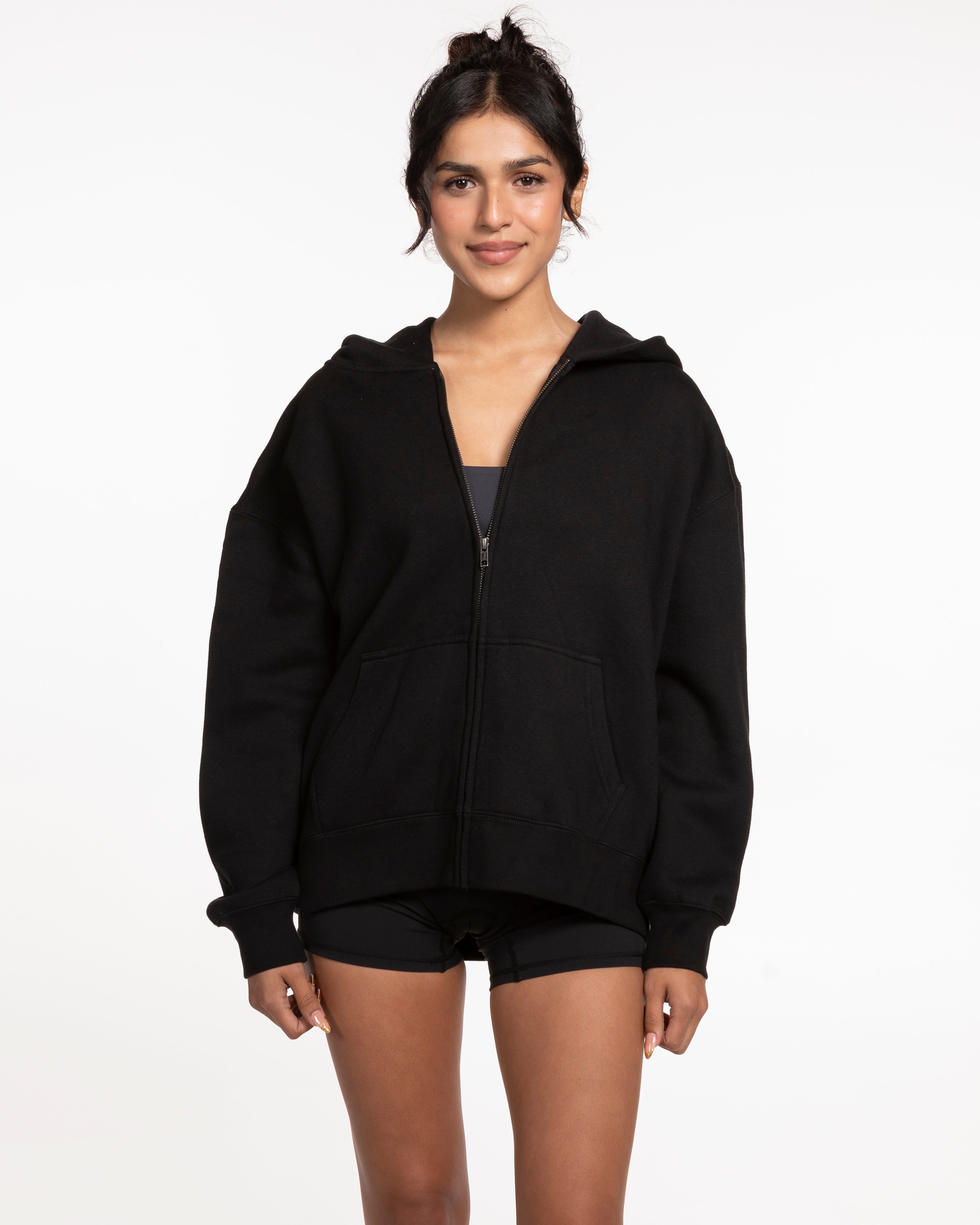 The Womens Zip Hoodie - Black