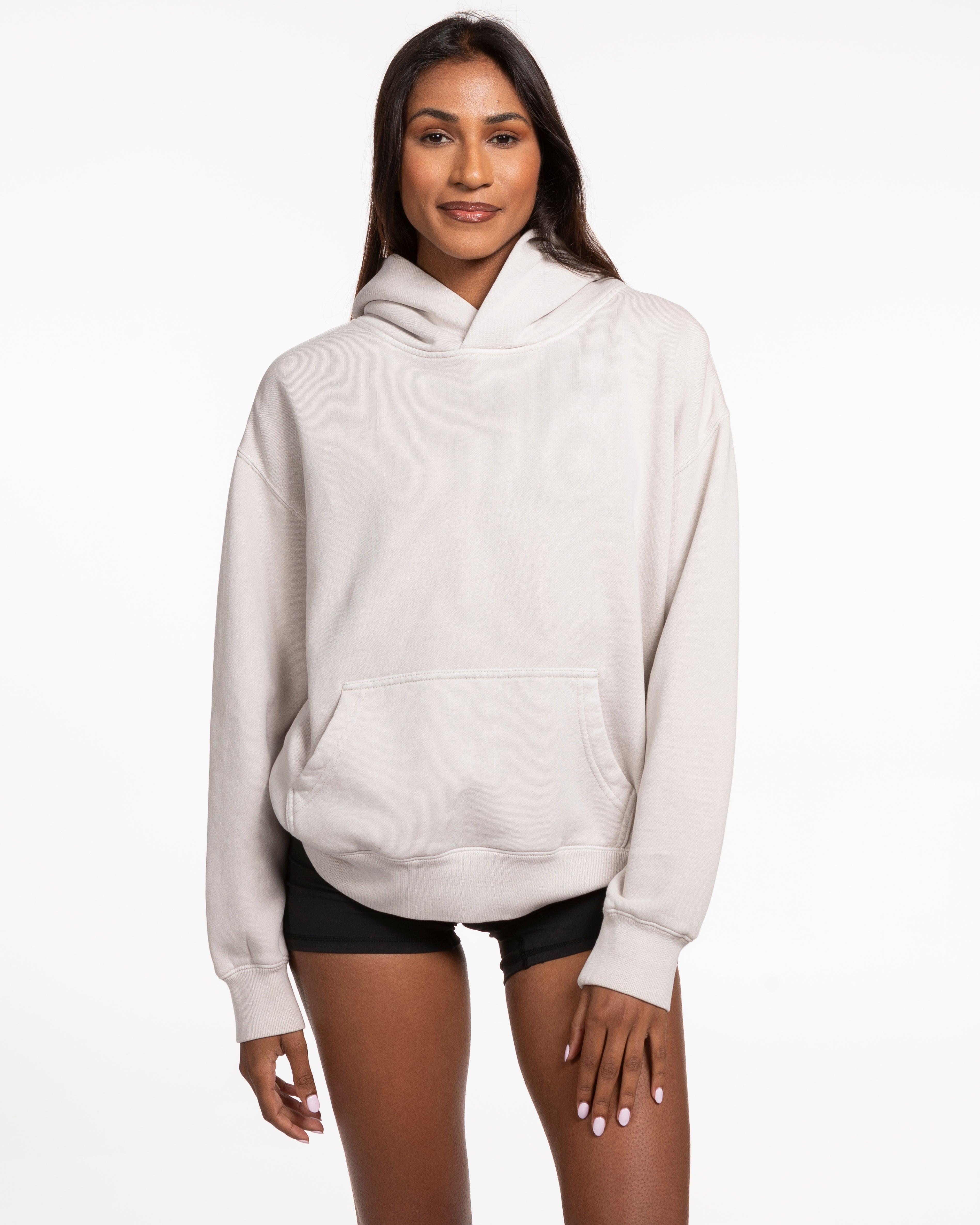 The Womens Hoodie - Washed Bone