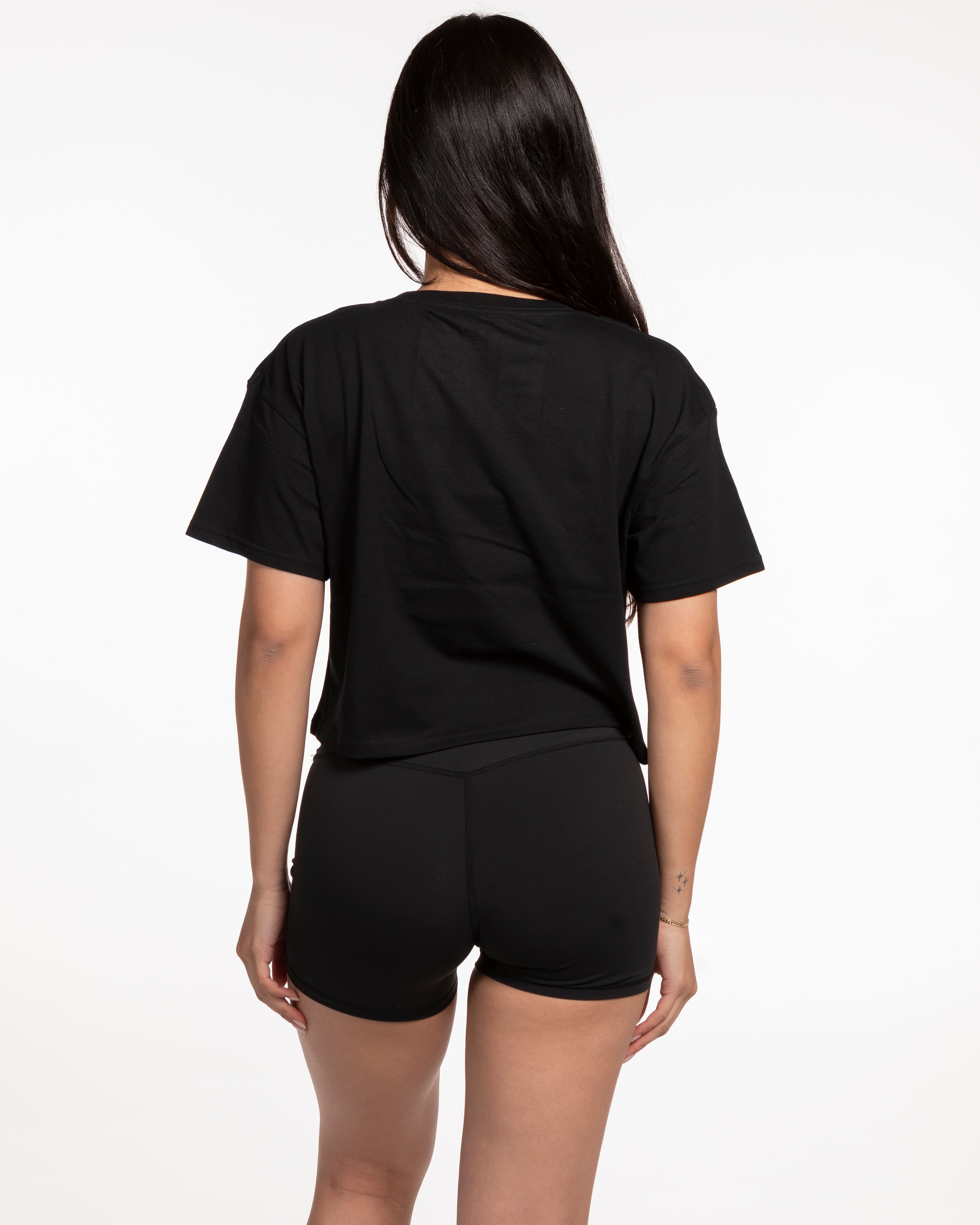 The Crop Tee - Black