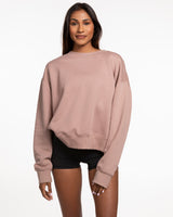 The Womens Crewneck - Clay