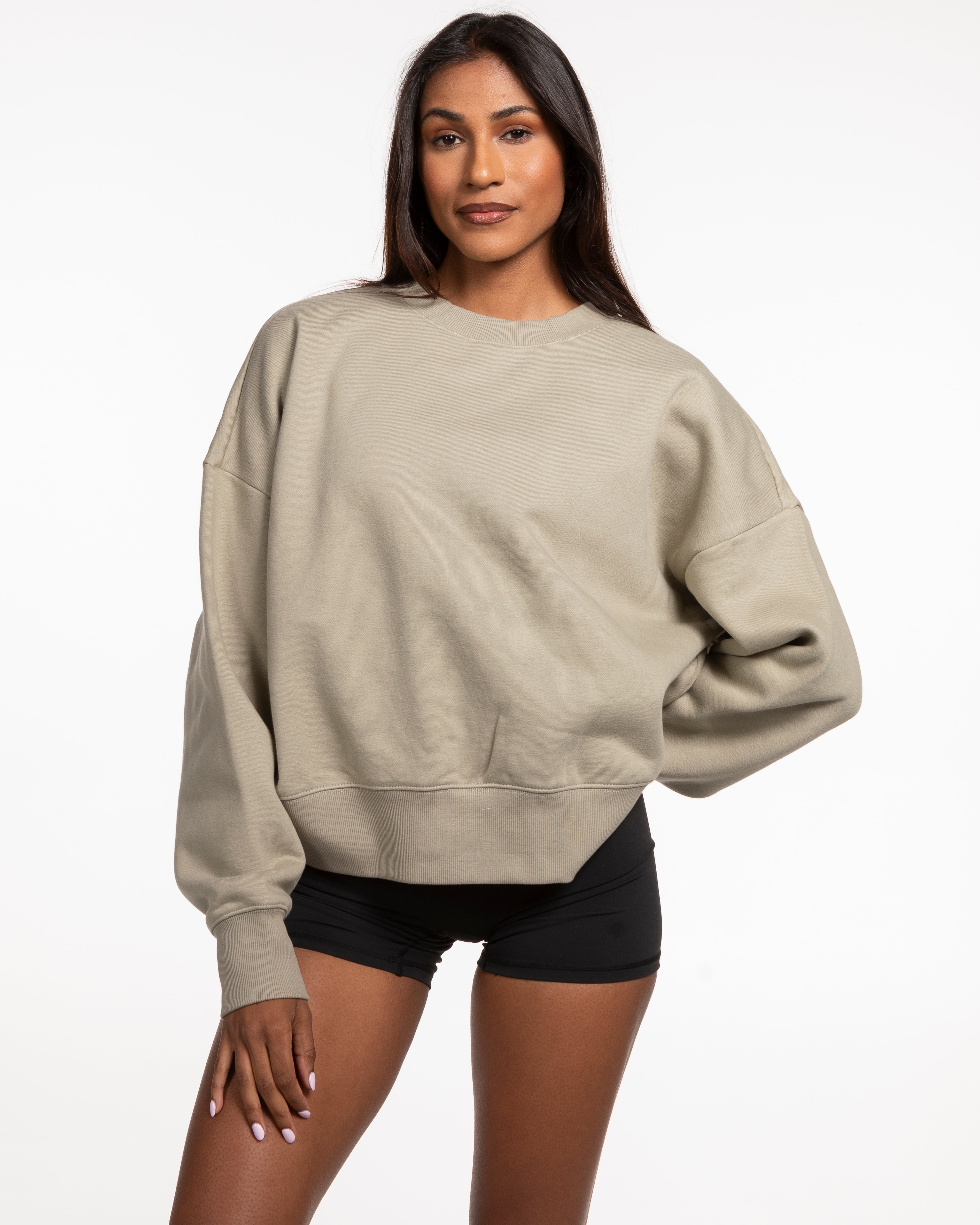 The Womens Heavy Crewneck - Eucalyptus