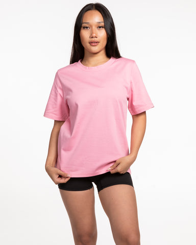 The Womens Heavyweight Tee - Bubblegum