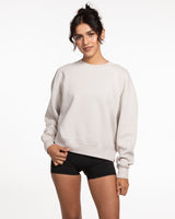 The Womens Crewneck - Washed Bone