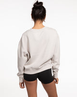 The Womens Crewneck - Washed Bone