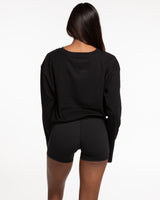 The Womens Oversized Long Sleeve - Black