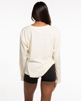 The Womens Oversized Long Sleeve - Butter