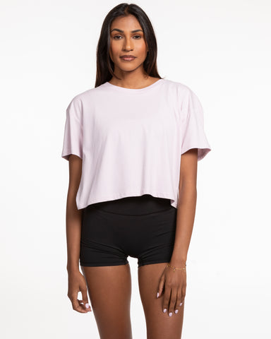 The Crop Tee - Orchid