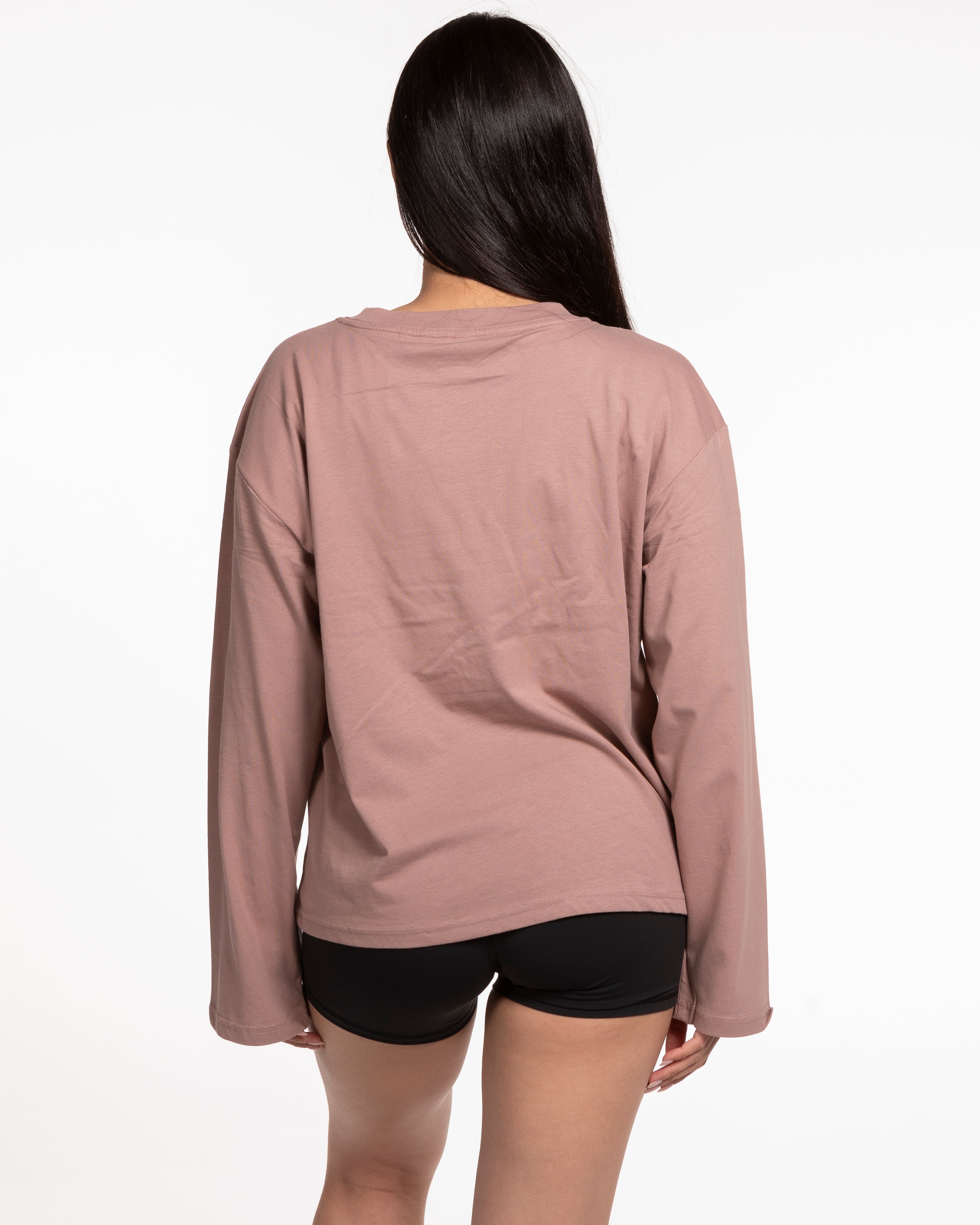 The Womens Oversized Long Sleeve - Clay