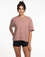 The Womens Oversized Tee - Clay