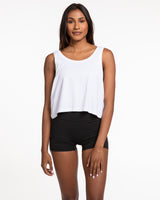 The Crop Tank - White