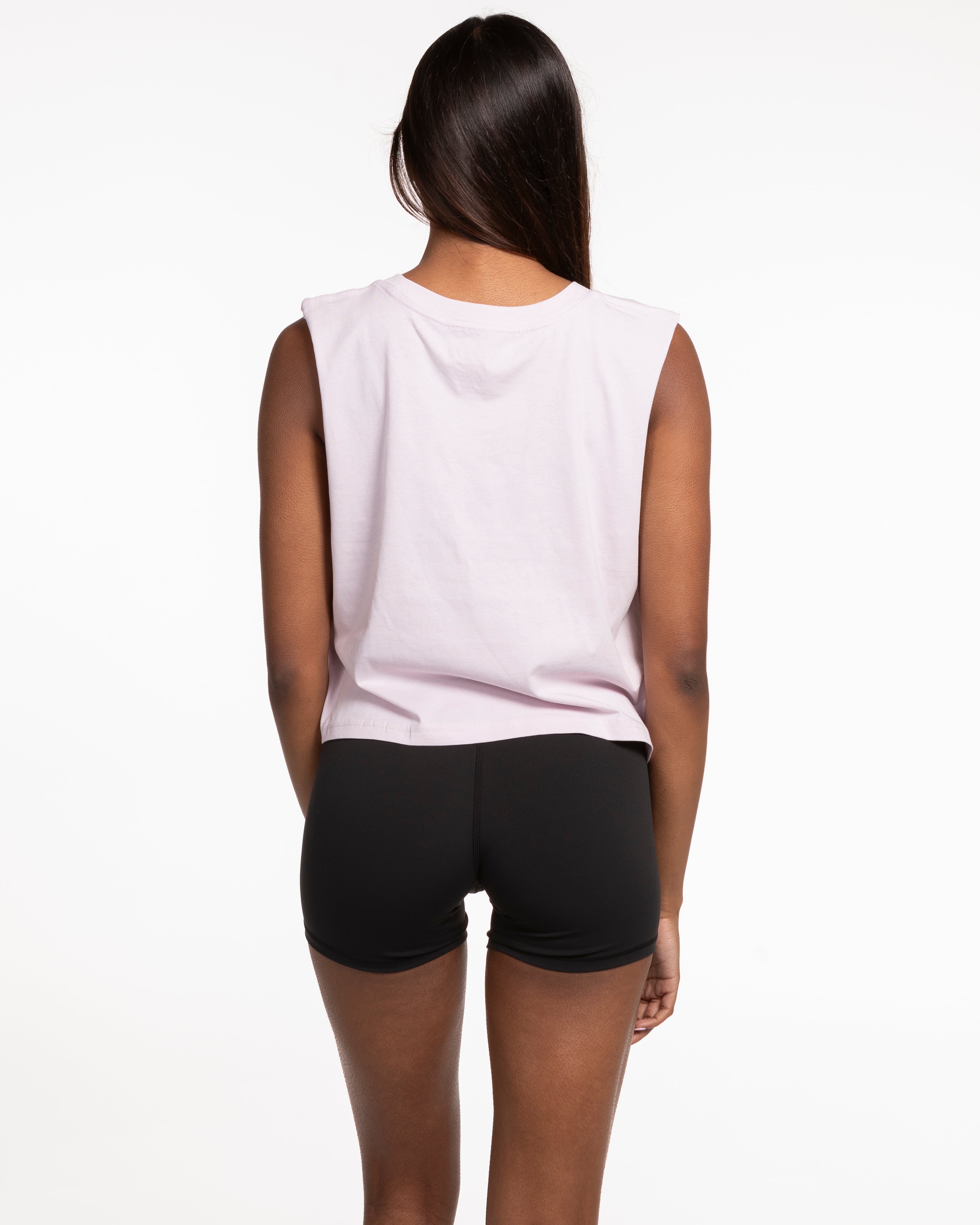 The Crop Muscle Tank - Orchid