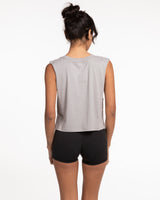 The Crop Muscle Tank - Storm