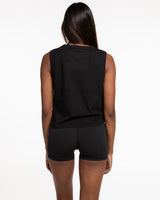 The Womens Classic Crop Tank - Black