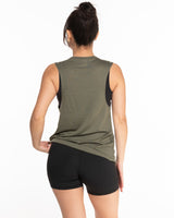 The Scoop Muscle Tank - Army