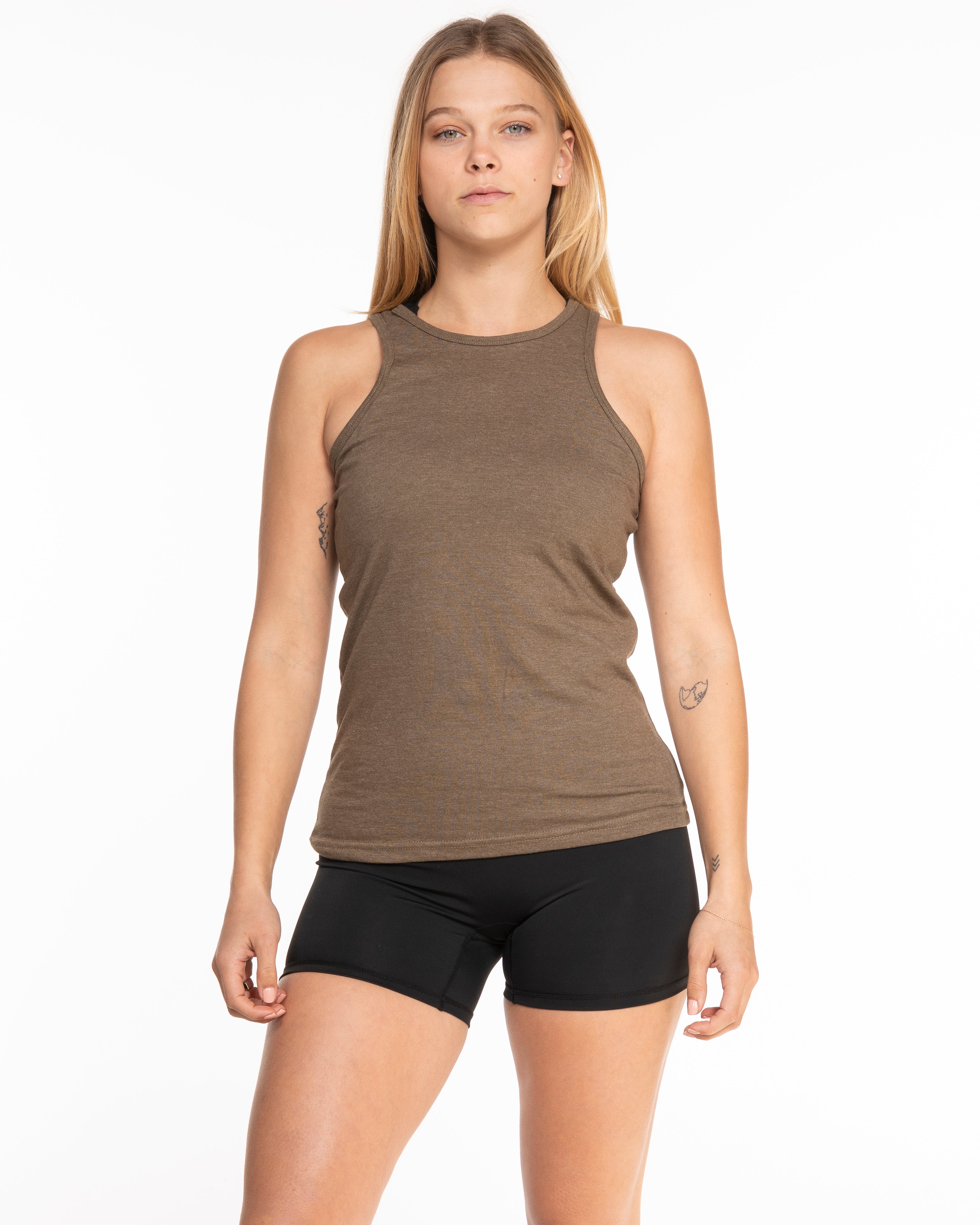 The Recycled Womens Tank - Army Heather