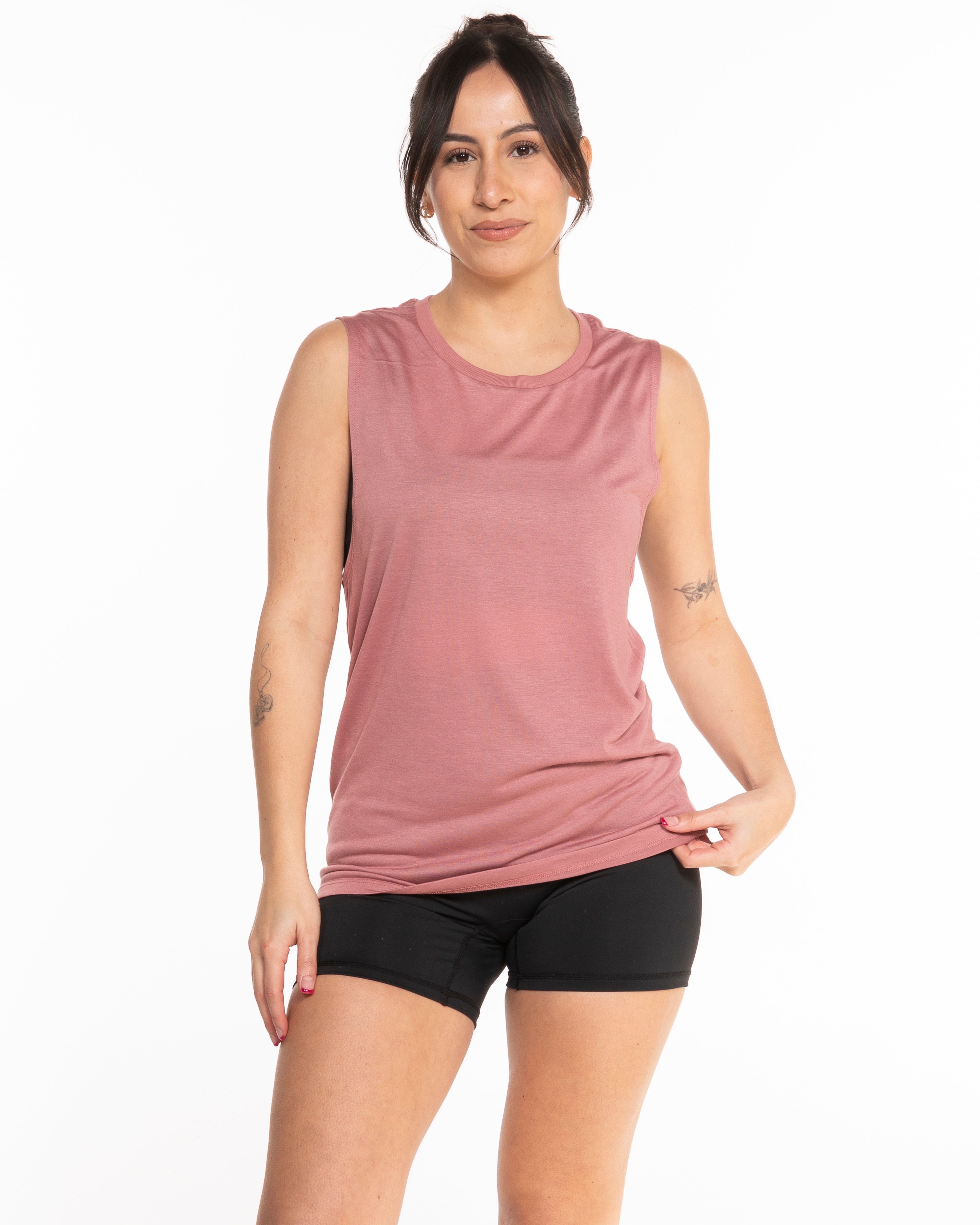 The Scoop Muscle Tank - Mauve