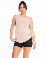 The Scoop Muscle Tank - Peach