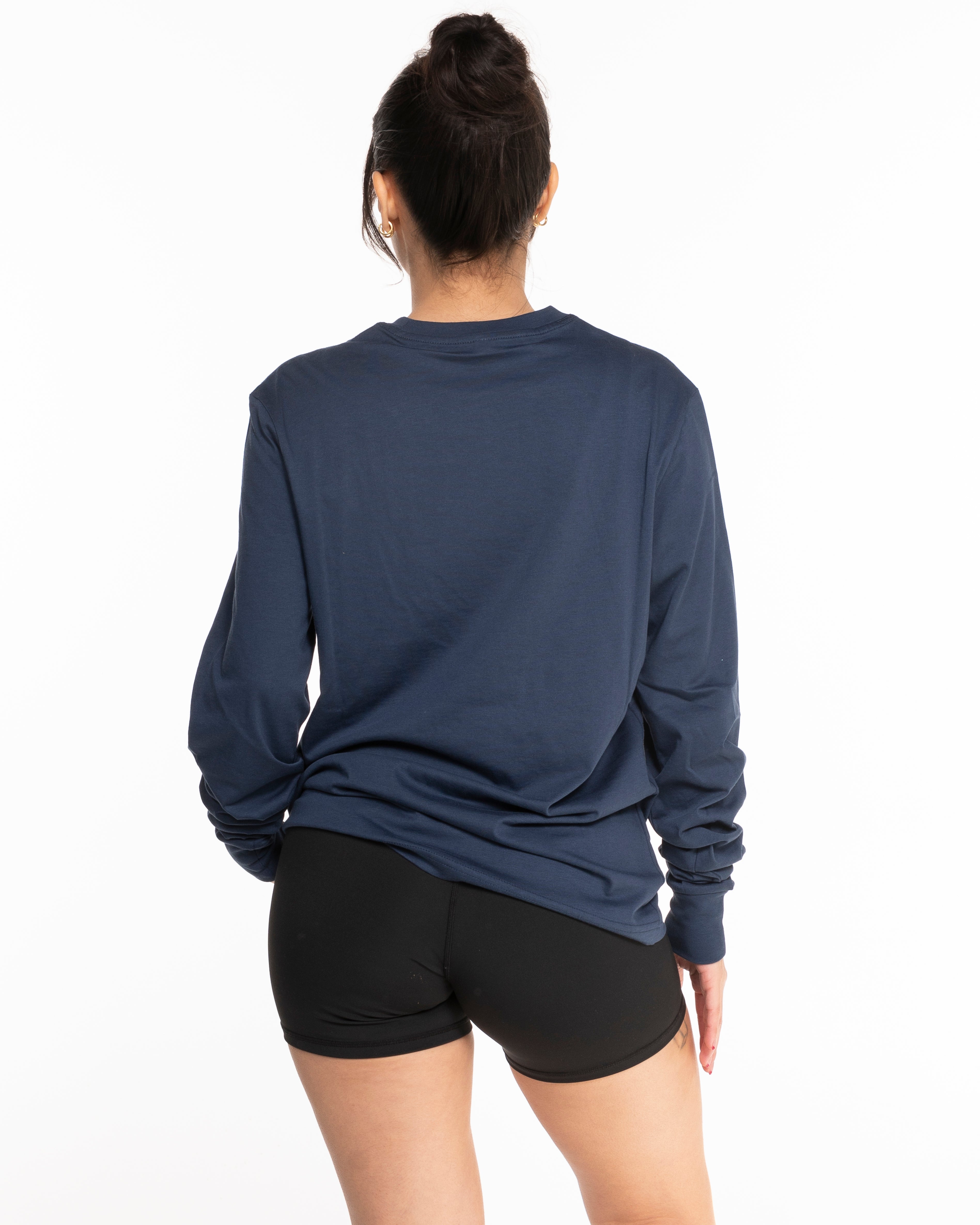 The Supima Long Sleeve - Ocean Navy