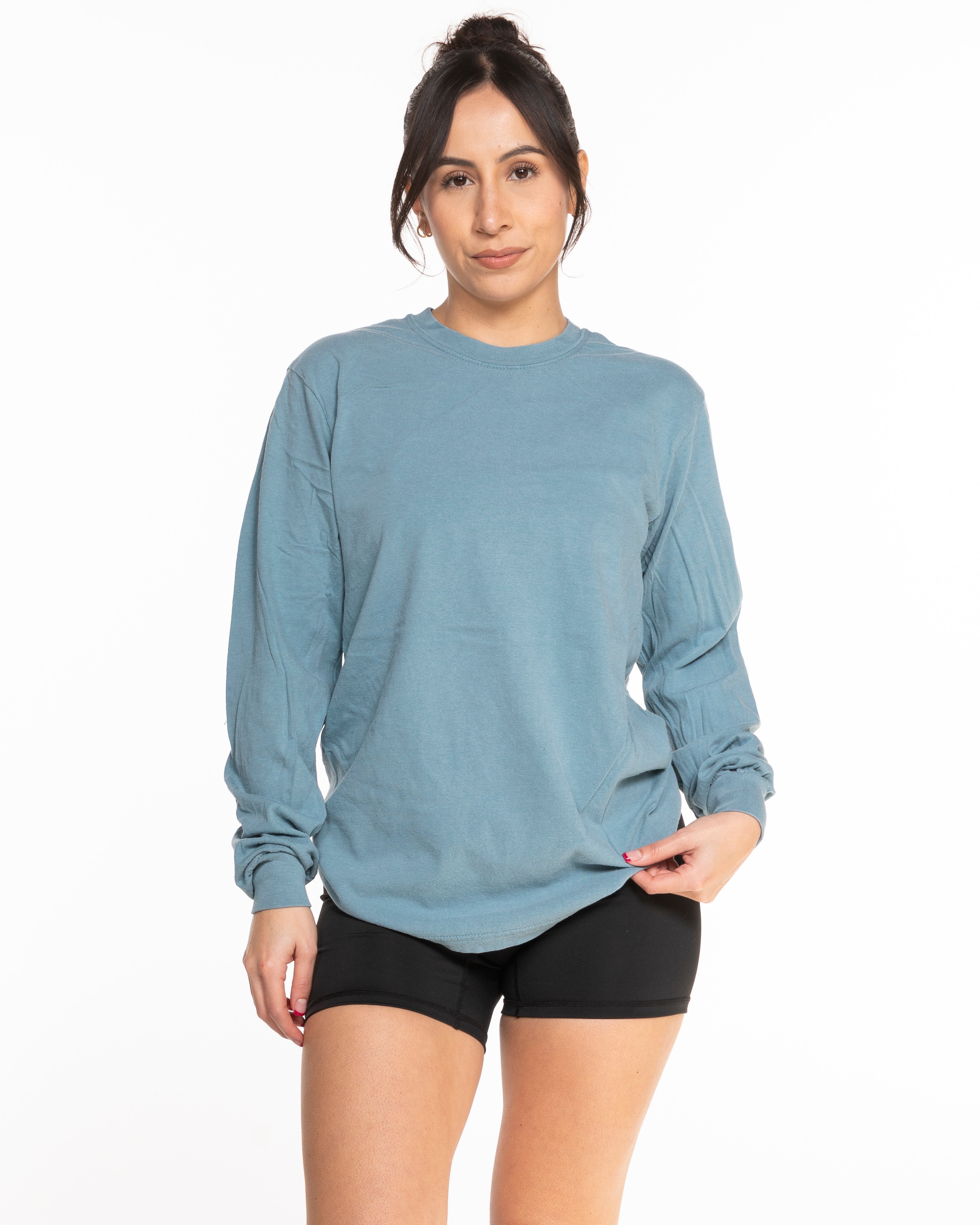 The Unisex Midweight Long Sleeve - Ice Blue