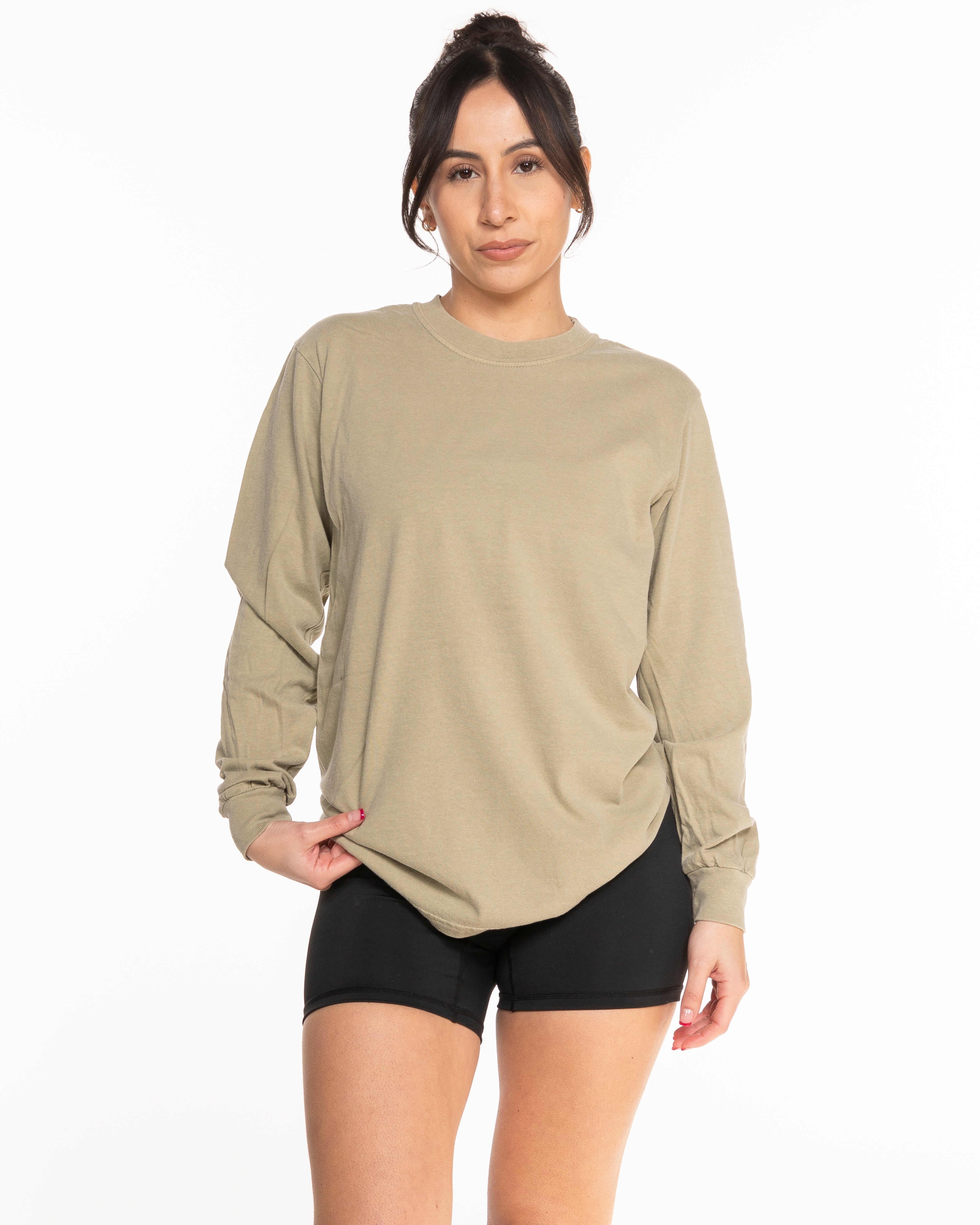 The Unisex Midweight Long Sleeve - Sandstone