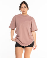 The Womens Heavyweight Tee - Washed Clay