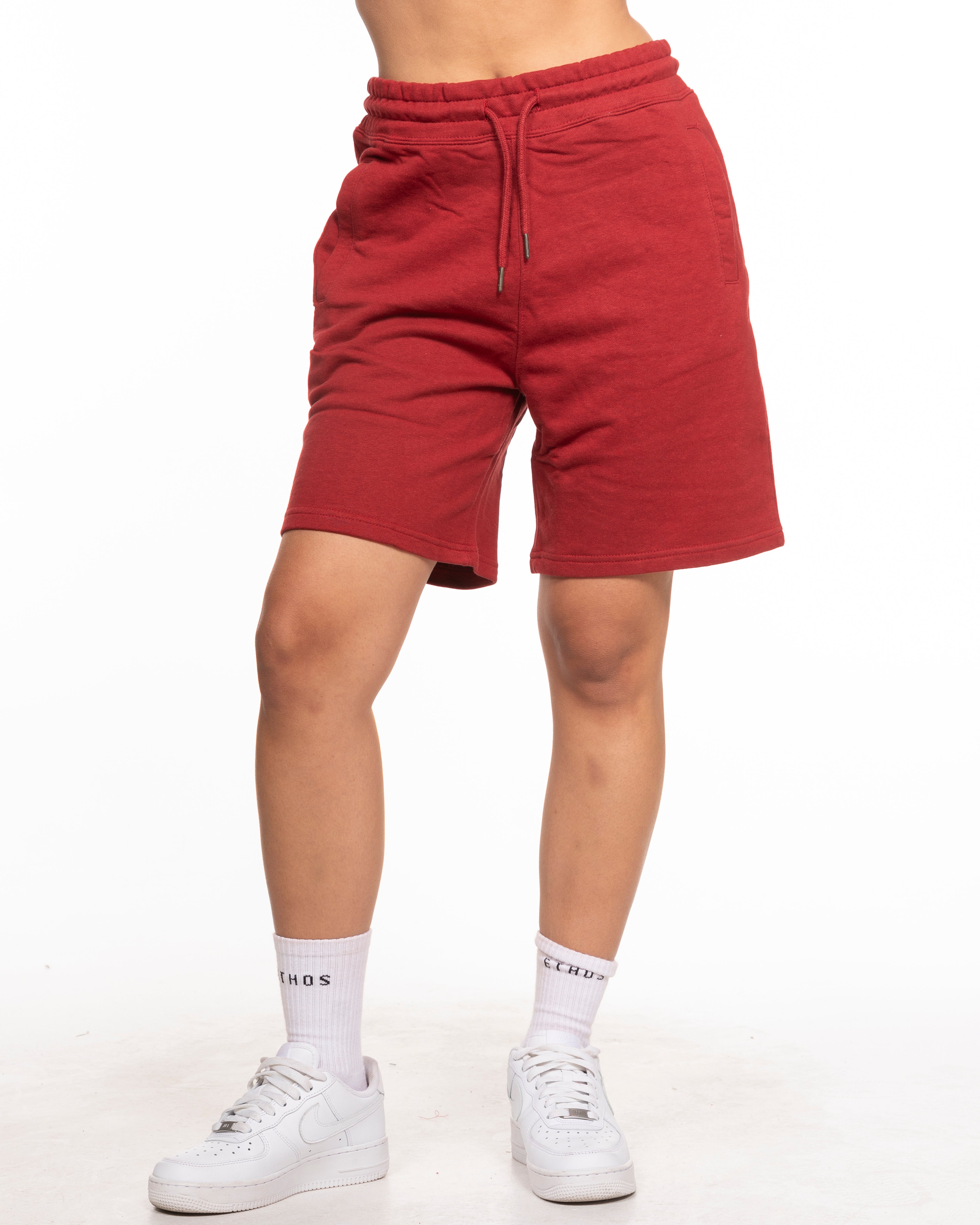 The Organic Cotton Sweat Short - Oxblood