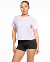 The Boxy Crop Tee - Lavender