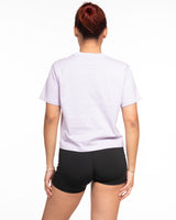 The Boxy Crop Tee - Lavender