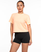 The Midweight Crop Tee - Grapefruit