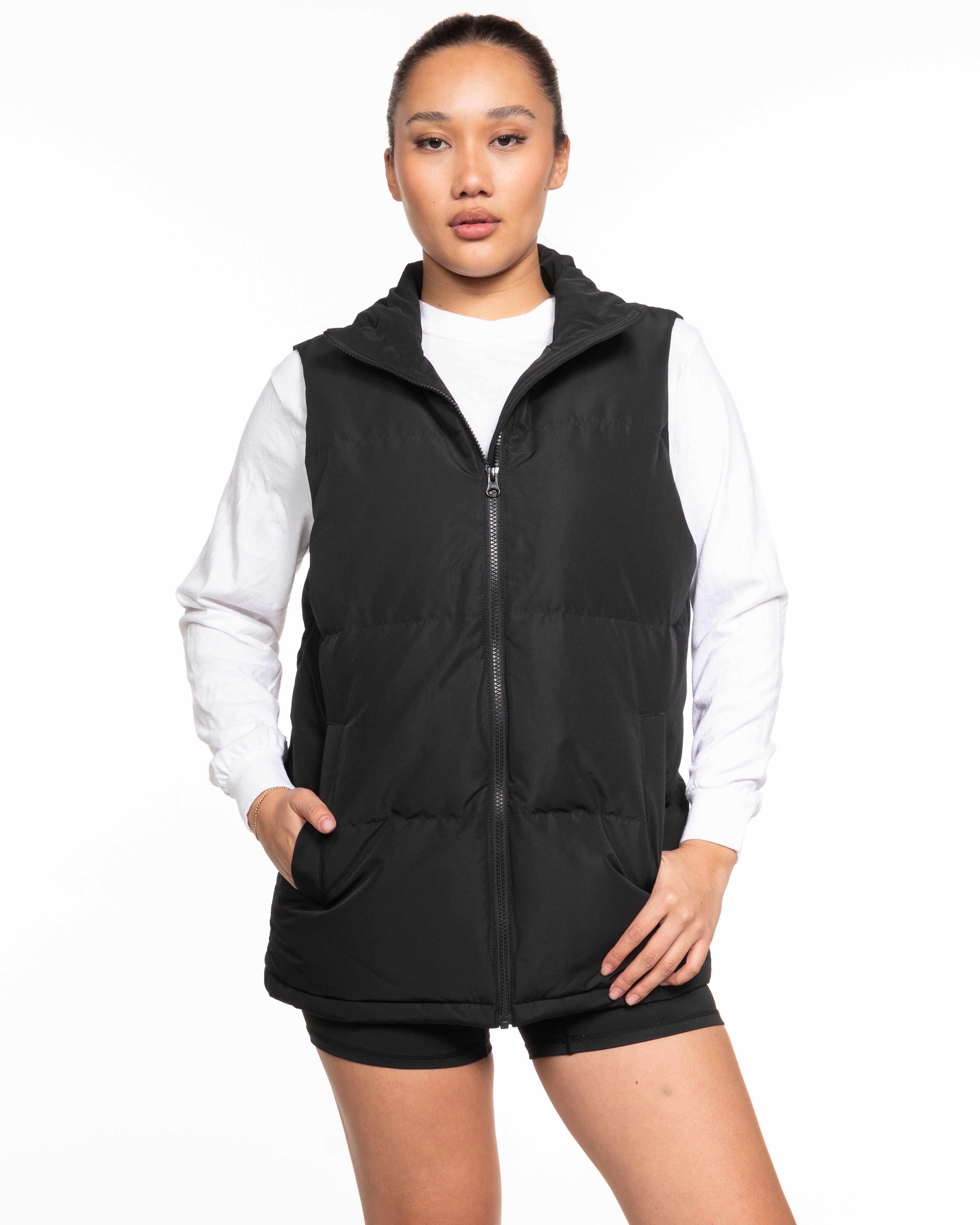 The Mens Puffer Vest - Black