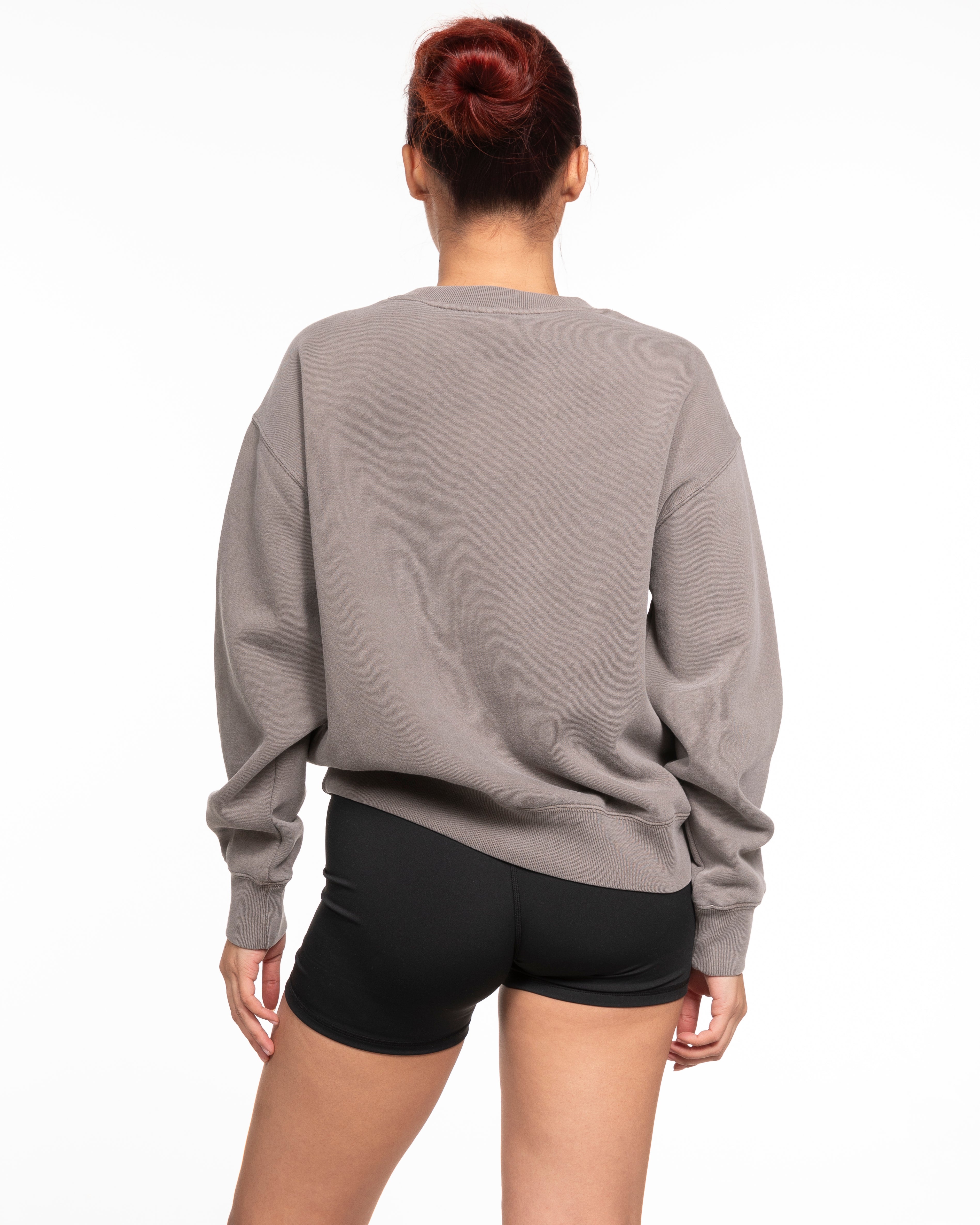 The Womens Crewneck - Washed Gray