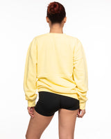 The Midweight Unisex Crewneck - Washed Yellow