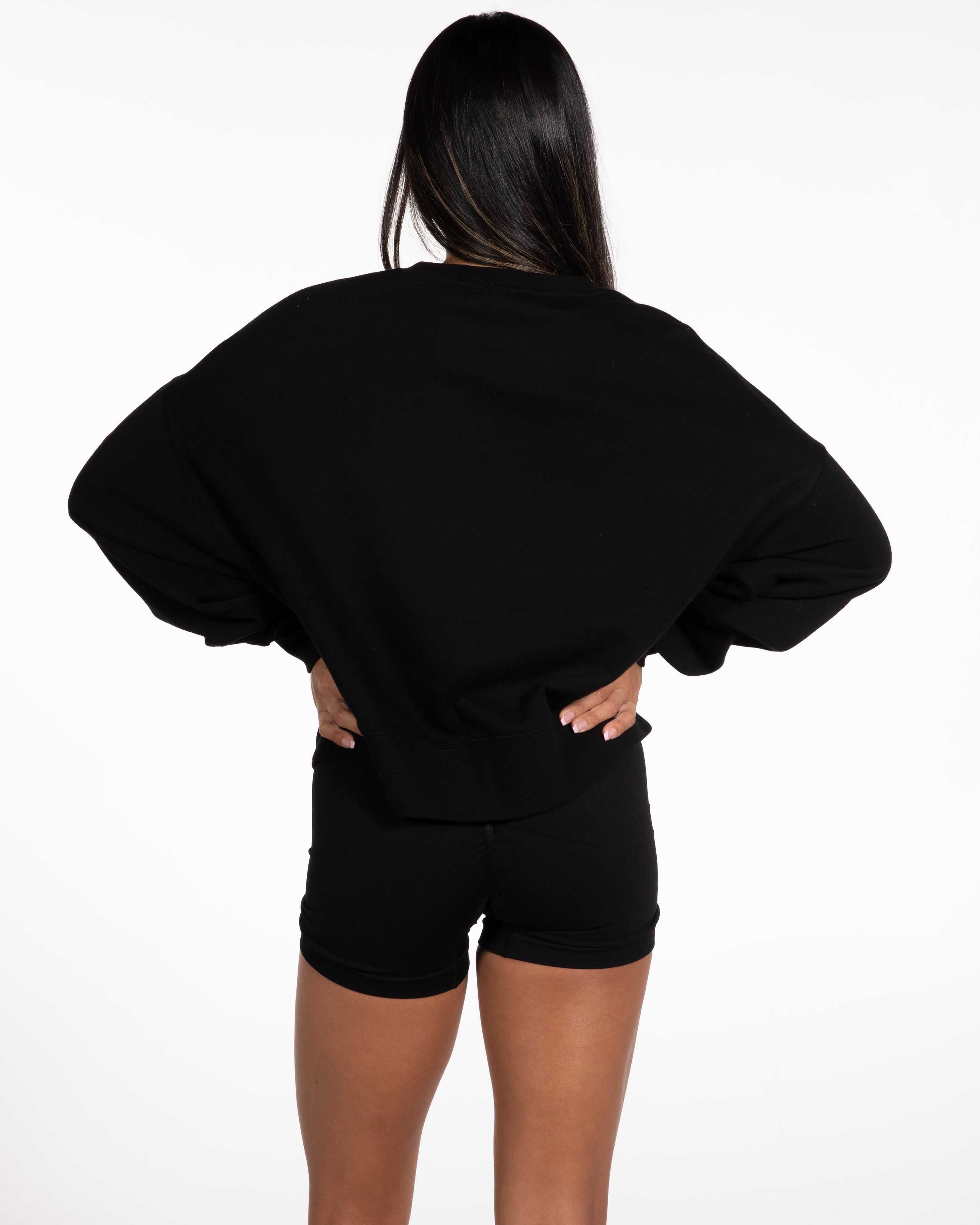 The Oversized Crop - Black