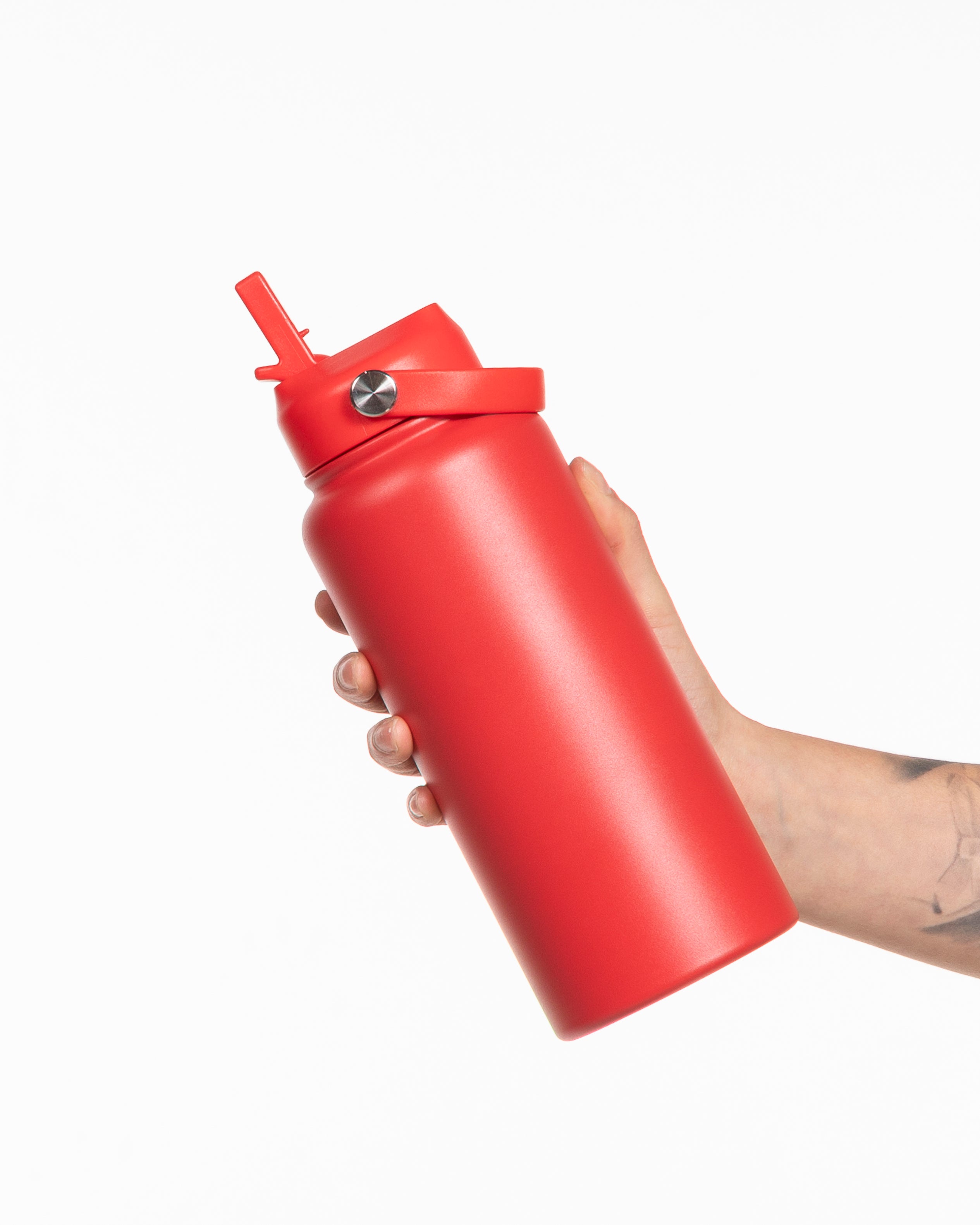 The Wide Mouth Water Bottle - Red