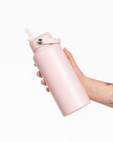 The Wide Mouth Water Bottle - Pale Pink