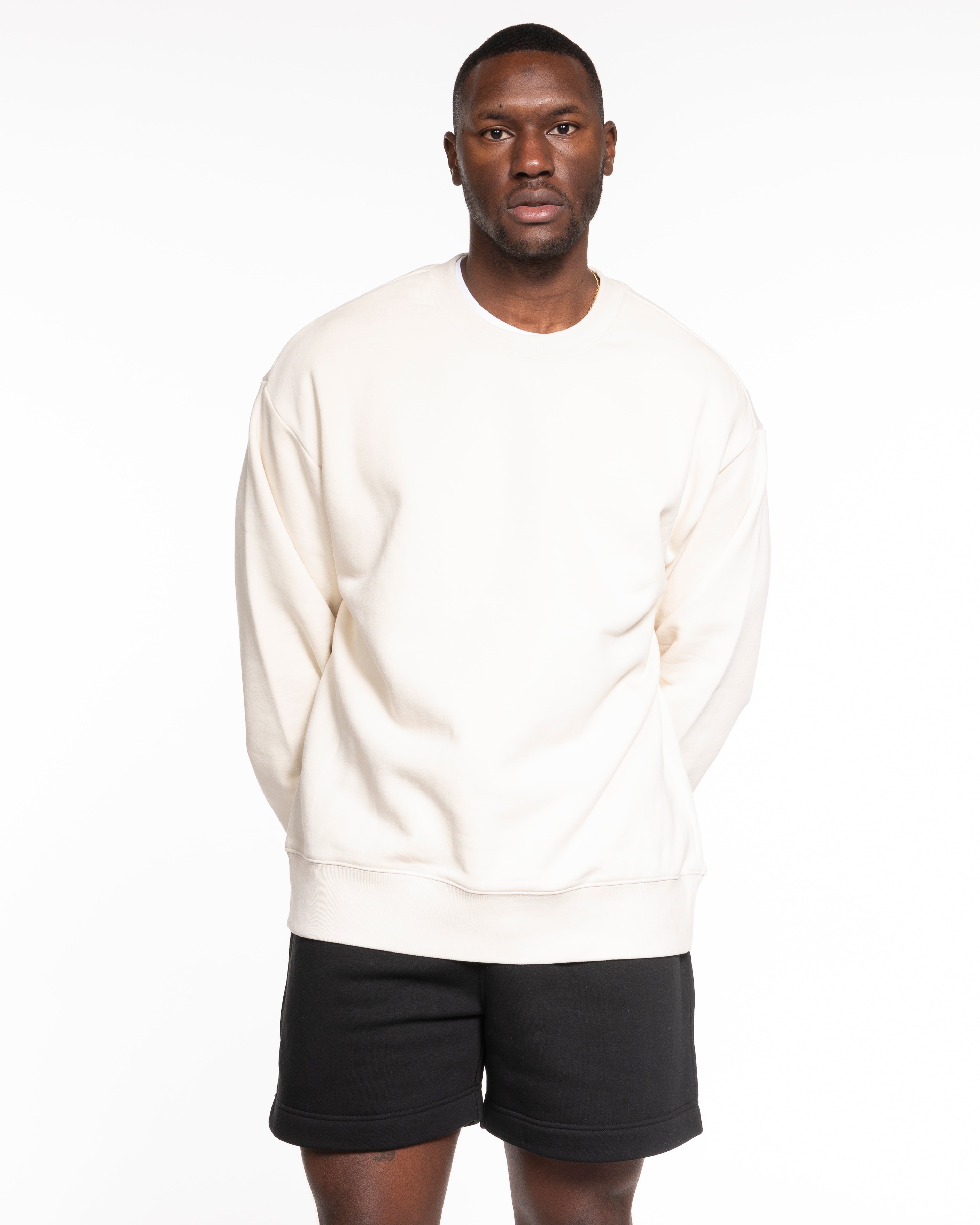 The Mens Heavyweight Crewneck - Off White