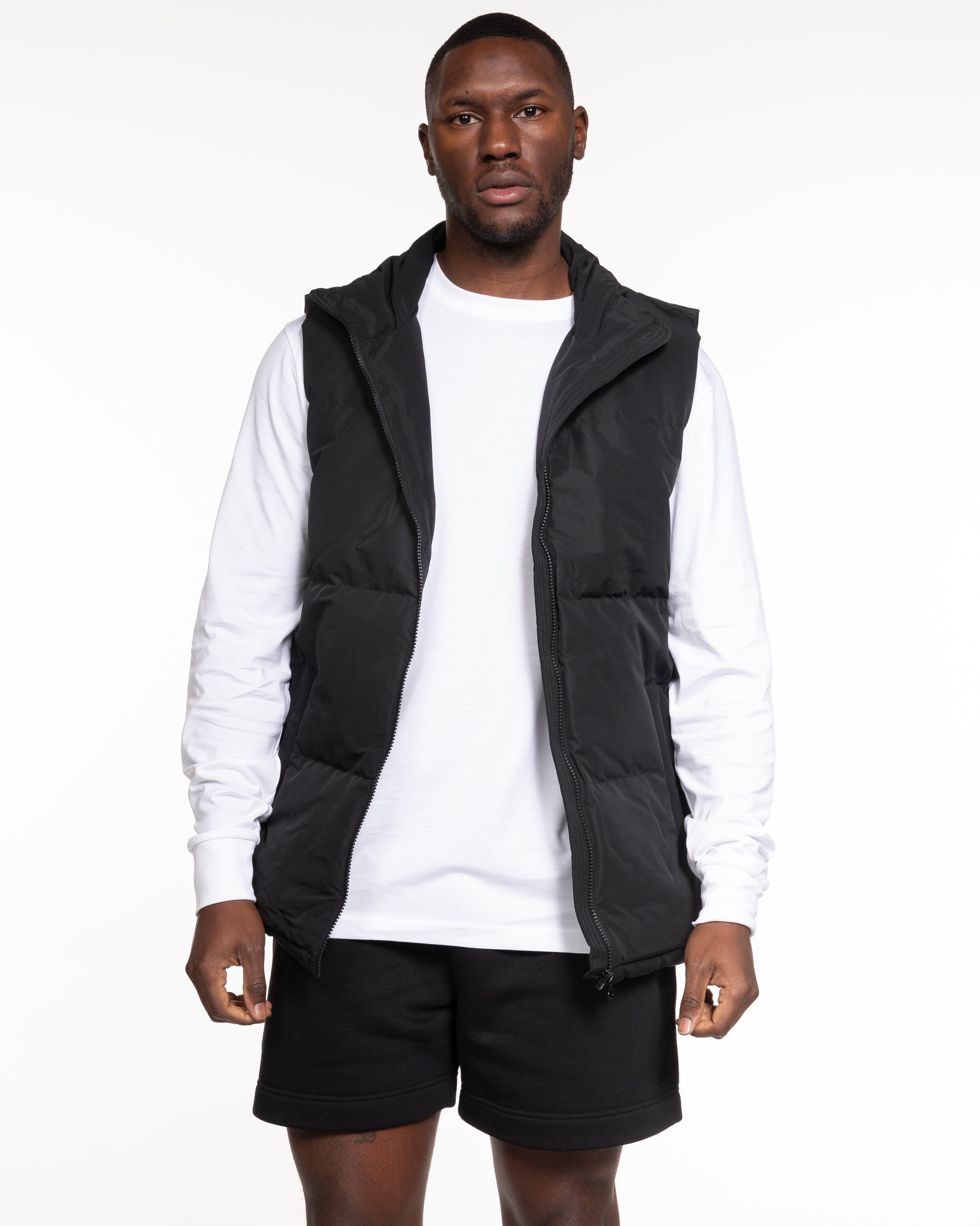 The Mens Puffer Vest - Black