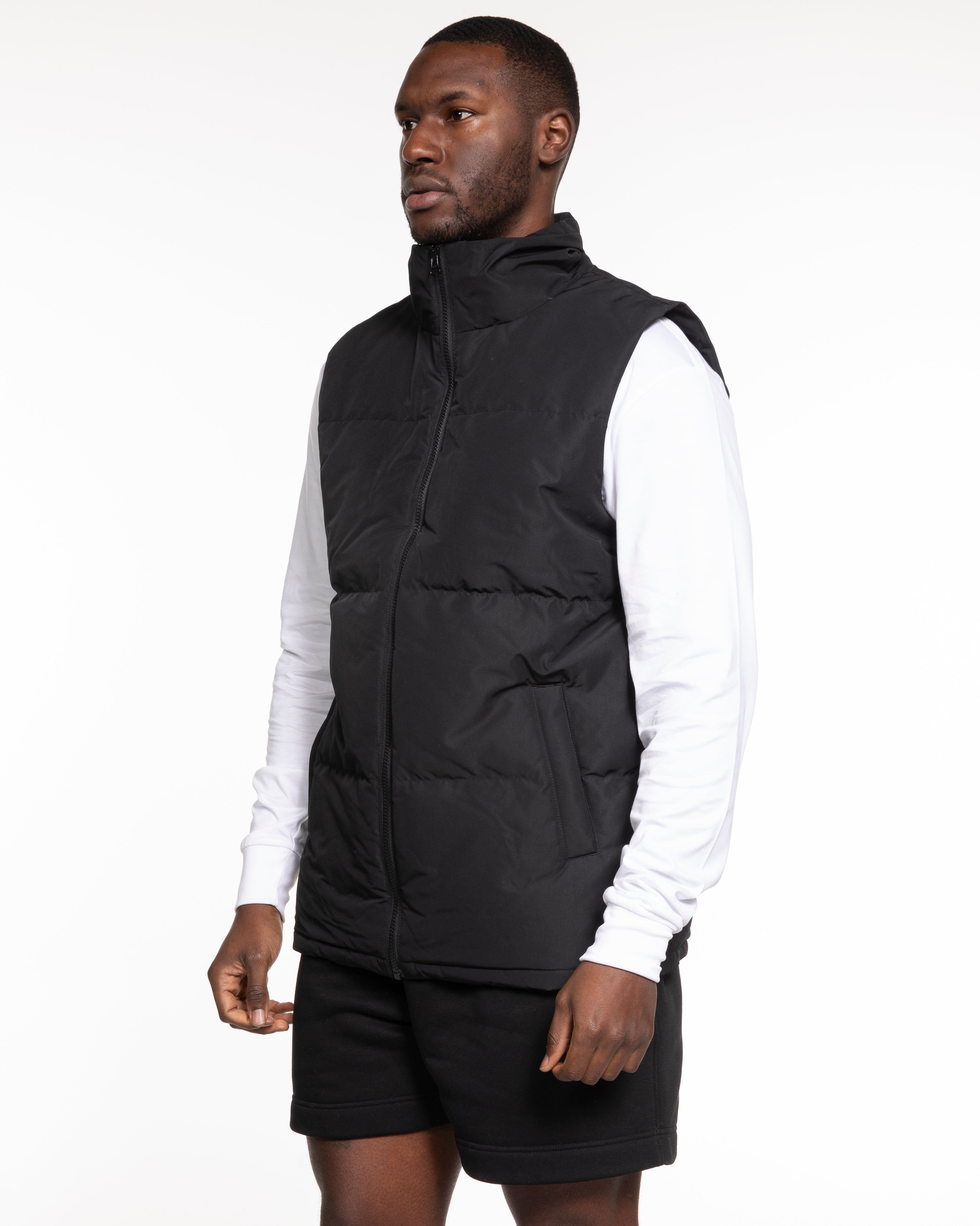 The Mens Puffer Vest - Black