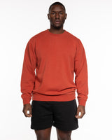 The Midweight Unisex Crewneck - Washed Amber