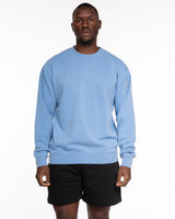 The Midweight Unisex Crewneck - Washed Light Blue