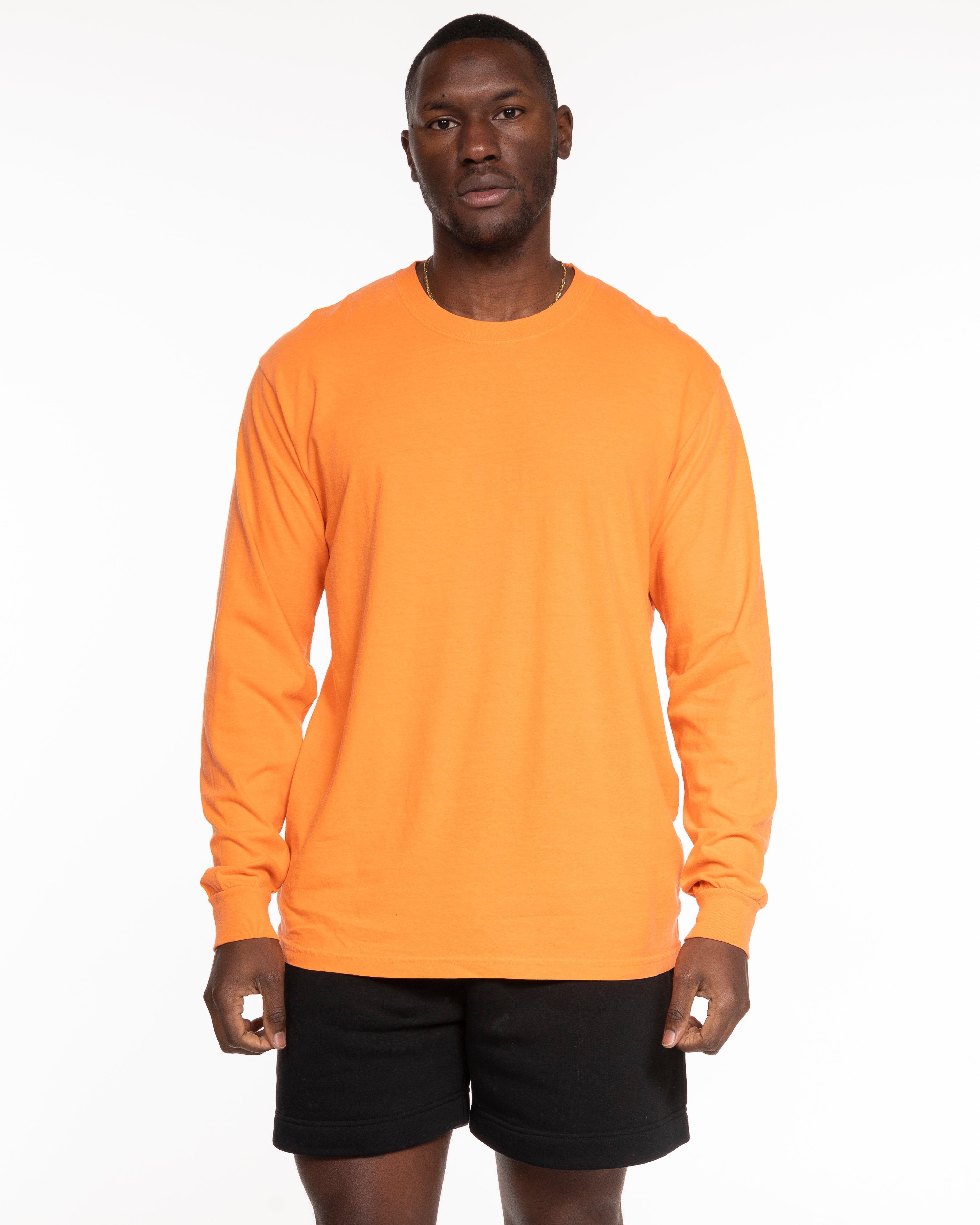 The Unisex Midweight Long Sleeve - Orange