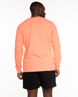 The Unisex Midweight Long Sleeve - Neon Orange