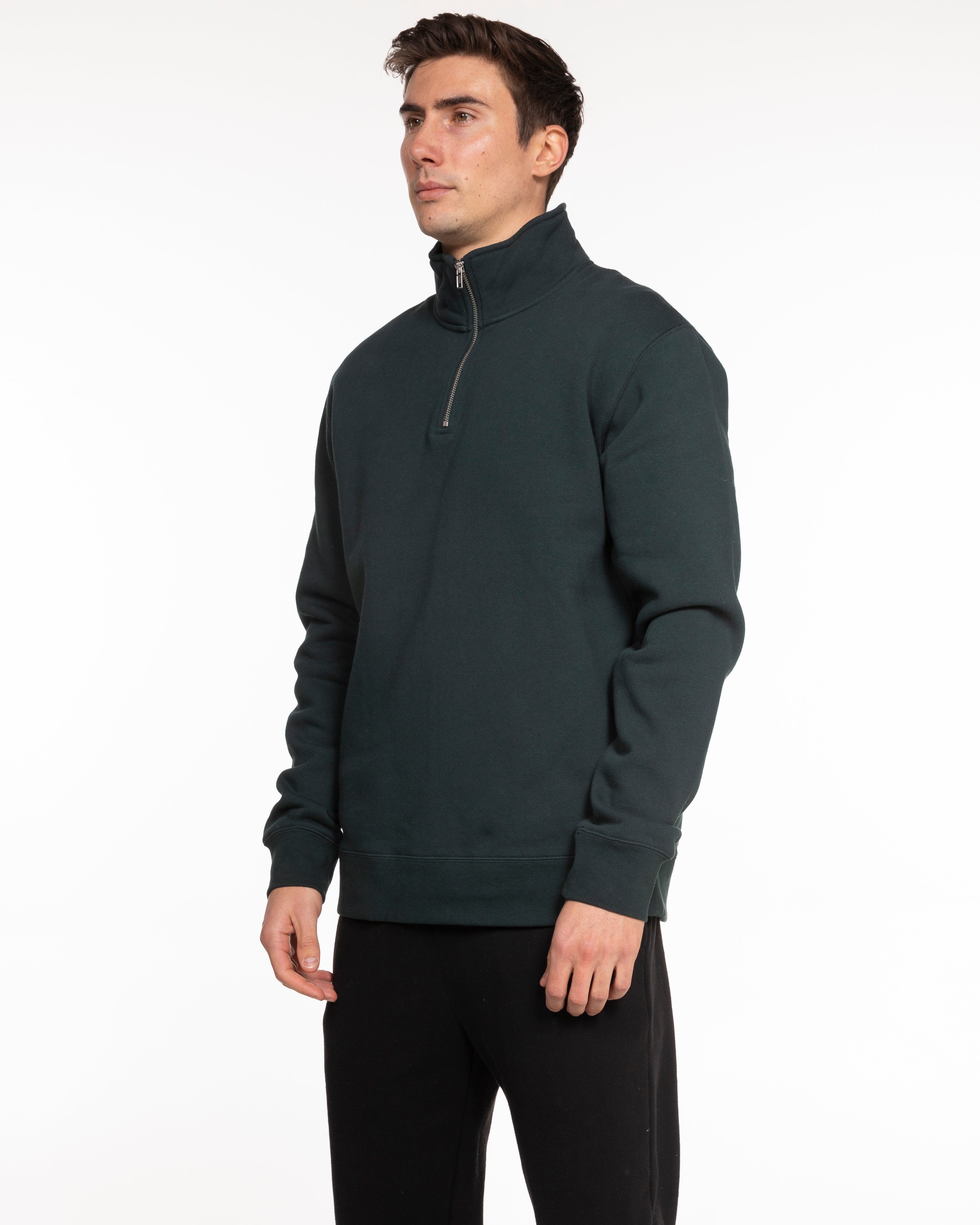 The Mens 1/4 Zip - Pine Green