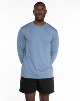 The Supima Long Sleeve - Cloudy Blue