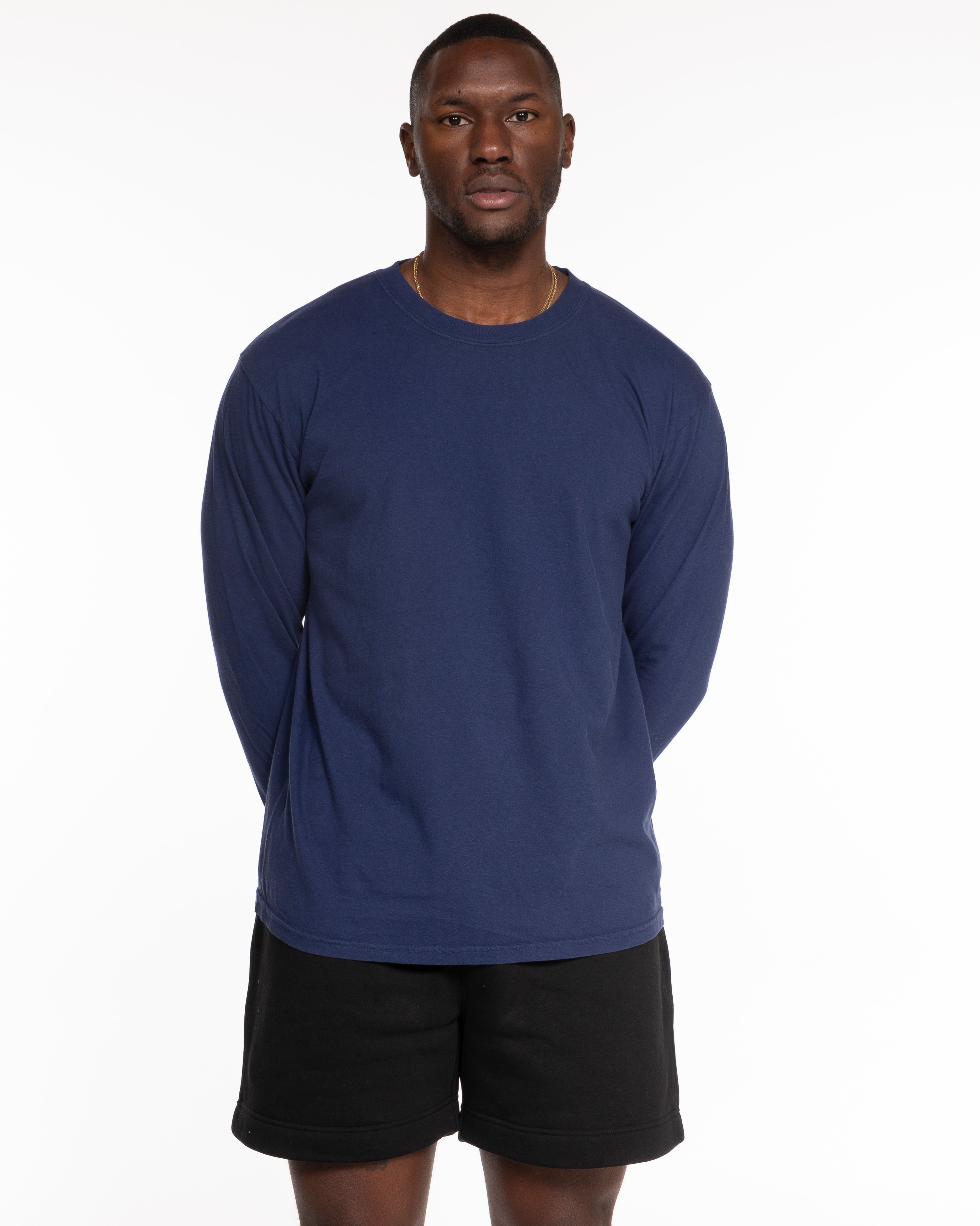 The Unisex Midweight Long Sleeve - Deep Navy